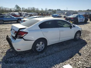 2015 Honda Civic LX with VIN 19XFB2F56FE119187, listed as a Copart auction lot 49957975 with 104,792 mi miles and Salvage Title. Bid and sale history available at DreamBid. Image 3.