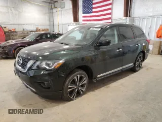 2018 Nissan Pathfinder Platinum with VIN 5N1DR2MM9JC654801, listed as a Copart auction lot 48439965 with 95,823 mi miles and Clean title. Bid and sale history available at DreamBid. Image 1.