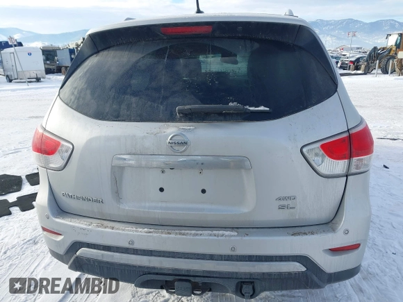 2013 Nissan Pathfinder SV with VIN 5N1AR2MM5DC686281, listed as a IAAI auction lot 41353409 with 1 mi miles. Bid and sale history available at carsss.com. Image 17.