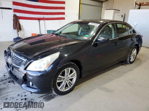 2010 Infiniti G37 x with VIN JN1CV6AR5AM250393, listed as a Copart auction lot 49869395 with 206,803 mi miles and Salvage Title. Bid and sale history available at DreamBid. Image 1.
