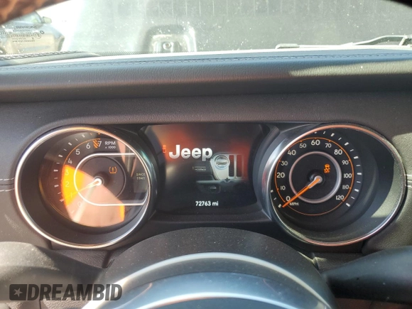 2020 Jeep Gladiator Overland with VIN 1C6HJTFG0LL106948, listed as a Copart auction lot 61496915 with 72,763 mi miles and Salvage title. Bid and sale history available at DreamBid. Image 9.
