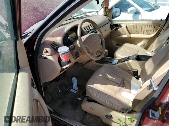 2001 Mercedes-Benz M 320/430/500 with VIN 4JGAB54E91A256176, listed as a Copart auction lot 55610525 with 215,120 mi miles and Salvage Title. Bid and sale history available at DreamBid. Image 8.
