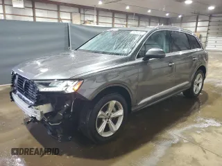 2024 Audi Q7 Premium Plus with VIN WA1LCBF71RD006474, listed as a Copart auction lot 62633915 with 33,316 mi miles and Clean title. Bid and sale history available at DreamBid. Image 1.