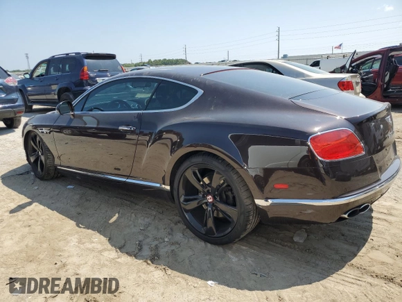 2017 Bentley Continental GT with VIN SCBFT7ZA7HC061784, listed as a Copart auction lot 67612394 with 25,803 mi miles and Salvage Title. Bid and sale history available at DreamBid. Image 2.