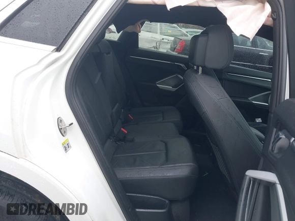 2020 Audi Q3 Premium with VIN WA1AECF35L1030273, listed as a IAAI auction lot 42006553 with 81,944 mi miles. Bid and sale history available at carsss.com. Image 8.