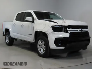 2021 Chevrolet Colorado 2WD LT with VIN 1GCGSCEN3M1224443, listed as a Copart auction lot 47441755 with 61,779 mi miles and Clean Title. Bid and sale history available at carsss.com. Image 1.