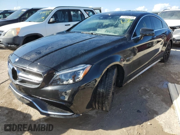 2015 Mercedes-Benz CLS-Class CLS 63 AMG S-Model with VIN WDDLJ7GB1FA151500, listed as a Copart auction lot 77434714 with 0 mi miles and Non Repairable. Bid and sale history available at carsss.com. Image 1.