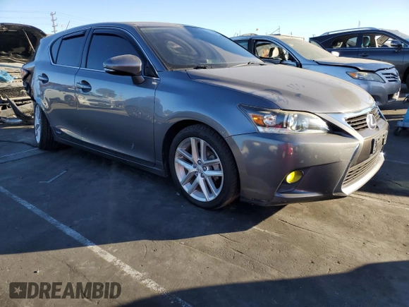 2017 Lexus CT with VIN JTHKD5BH4H2284941, listed as a Copart auction lot 85061064 with 74,492 mi miles and Salvage Title. Bid and sale history available at carsss.com. Image 4.