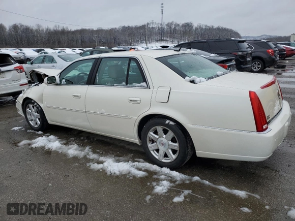2008 Cadillac DTS 1SD z VIN 1G6KD57Y78U104174, wystawiony jako Copart lot #44759355 z przebiegiem 101 428 mil mil oraz Szkoda całkowita • Salvage title. Historia ofert i sprzedaży dostępna na DreamBid. Obrazek 2.