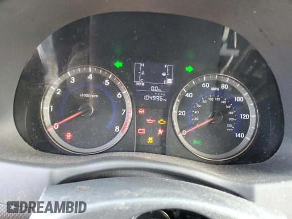 2016 Hyundai Accent SE with VIN KMHCT4AE0GU979779, listed as a Copart auction lot 53975835 with 104,996 mi miles and Salvage Title. Bid and sale history available at carsss.com. Image 9.