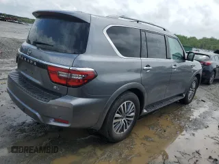 2022 Nissan Armada SL with VIN JN8AY2BD4N9678217, listed as a Copart auction lot 50697584 with 12,711 mi miles. Bid and sale history available at carsss.com. Image 3.