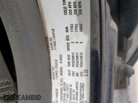 2005 Chevrolet Colorado 1SC LS Z85 with VIN 1GCCS136758273362, listed as a Copart auction lot 56284905 with 283,008 mi miles and Salvage title. Bid and sale history available at DreamBid. Image 13.