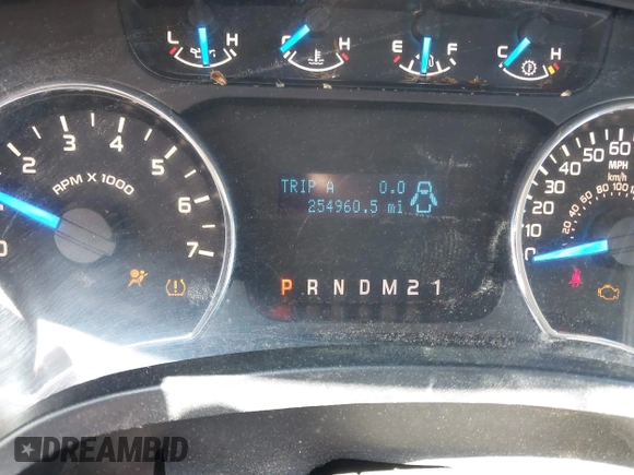 2013 Ford F-150 XL with VIN 1FTFW1EF9DFC53672, listed as a IAAI auction lot 41918137 with 254,960 mi miles. Bid and sale history available at carsss.com. Image 7.