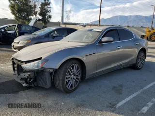2017 Maserati Ghibli with VIN ZAM57XSA3H1196551, listed as a Copart auction lot 43427935 with 82,836 mi miles and Salvage Title. Bid and sale history available at carsss.com. Image 1.