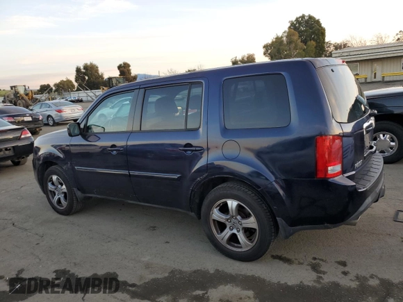 2014 Honda Pilot EX-L with VIN 5FNYF3H73EB003990, listed as a Copart auction lot 86632024 with 134,575 mi miles and Salvage Title. Bid and sale history available at DreamBid. Image 2.