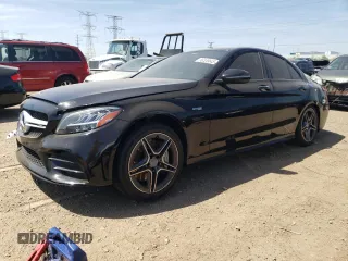 2021 Mercedes-Benz C 43 AMG z VIN W1KWF6EB1MR648279, wystawiony jako Copart lot #56339645 z przebiegiem 34 857 mil mil oraz Szkoda całkowita • Salvage title. Historia ofert i sprzedaży dostępna na DreamBid. Obrazek 1.