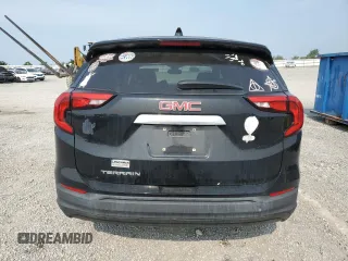 2021 GMC Terrain SLE with VIN 3GKALMEVXML371350, listed as a Copart auction lot 59190475 with 45,443 mi miles and Salvage title. Bid and sale history available at DreamBid. Image 6.