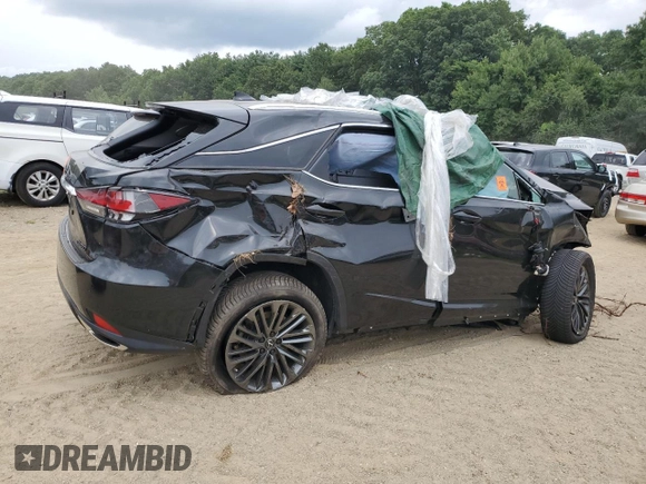 2022 Lexus RX with VIN 2T2HZMDA5NC329272, listed as a Copart auction lot 64598094 with 0 mi miles and Salvage Title. Bid and sale history available at carsss.com. Image 3.