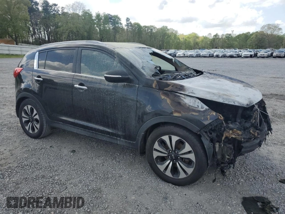 2012 Kia Sportage SX with VIN KNDPC3A63C7214602, listed as a Copart auction lot 51992515 with Not provided miles and Salvage title. Bid and sale history available at DreamBid. Image 4.