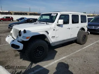 2022 Jeep Wrangler Unlimited Sahara z VIN 1C4HJXEN8NW240480, wystawiony jako Copart lot #45470835 z przebiegiem 36 783 mil mil oraz Szkoda całkowita • Salvage title. Historia ofert i sprzedaży dostępna na DreamBid. Obrazek 1.