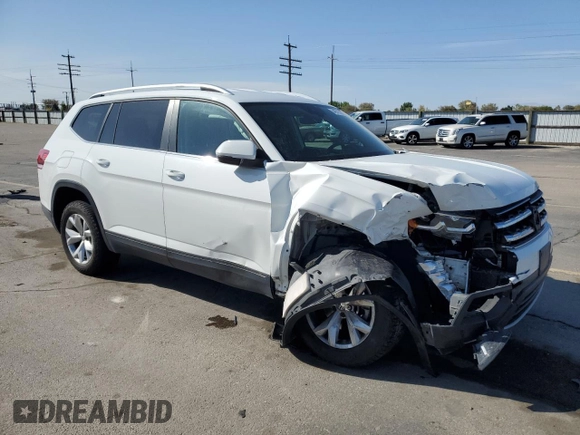 2018 Volkswagen Atlas SE z VIN 1V2LR2CA1JC558294, wystawiony jako Copart lot #54971575 z przebiegiem 65 118 mil mil oraz Szkoda całkowita • Salvage title. Historia ofert i sprzedaży dostępna na DreamBid. Obrazek 4.