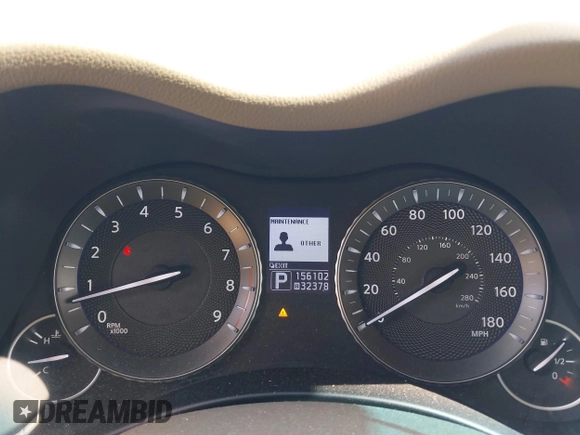 2012 Infiniti M37 with VIN JN1BY1AP6CM333466, listed as a IAAI auction lot 40723440 with 156,102 mi miles. Bid and sale history available at carsss.com. Image 7.