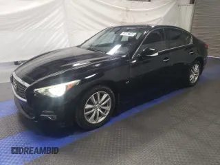 2015 Infiniti Q50 Premium z VIN JN1BV7AR1FM403585, wystawiony jako Copart lot #55662155 z przebiegiem 102 331 mil mil oraz Tytuł czysty. Historia ofert i sprzedaży dostępna na DreamBid. Obrazek 1.