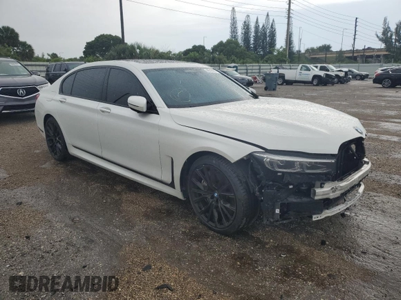 2020 BMW 7 Series 750i xDrive with VIN WBA7U2C01LGJ59144, listed as a Copart auction lot 58518693 with 71,119 mi miles. Bid and sale history available at carsss.com. Image 1.
