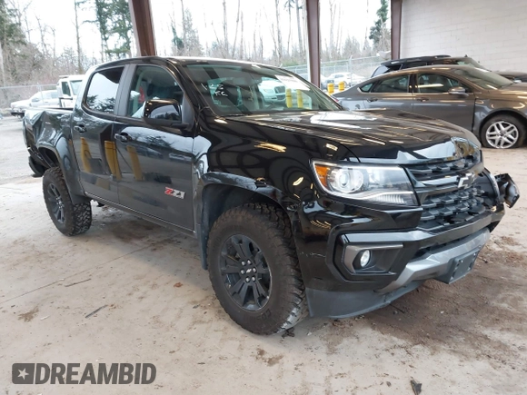 2022 Chevrolet Colorado 4WD Z71 z VIN 1GCGTDEN7N1244585, wystawiony jako IAAI lot #41625980 z przebiegiem 21 210 mil mil oraz . Historia ofert i sprzedaży dostępna na DreamBid. Obrazek 1.