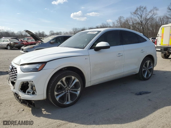 2021 Audi Q5 Sportback Premium Plus with VIN WA15AAFY7M2114037, listed as a Copart auction lot 49108545 with 55,997 mi miles and Salvage Title. Bid and sale history available at carsss.com. Image 1.