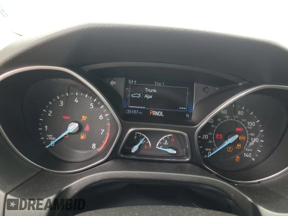 2018 Ford Focus SE with VIN 1FADP3F27JL264670, listed as a Copart auction lot 57184815 with 35,187 mi miles and Salvage title. Bid and sale history available at DreamBid. Image 9.