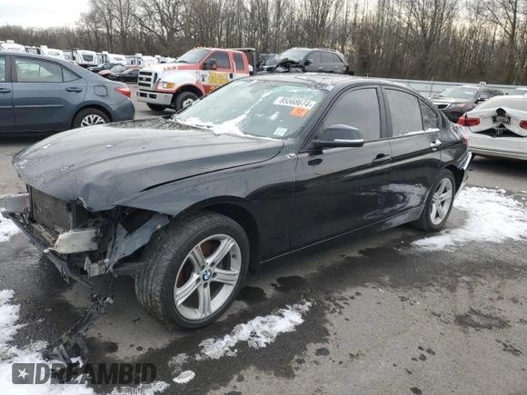 2013 BMW 3 Series 328i xDrive with VIN WBA3B5G50DNS03529, listed as a Copart auction lot 85566674 with 150,555 mi miles and Salvage Title. Bid and sale history available at carsss.com. Image 1.