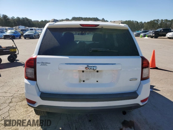 2015 Jeep Compass Latitude with VIN 1C4NJCEB2FD401761, listed as a Copart auction lot 49215505 with 154,896 mi miles and Salvage Title. Bid and sale history available at carsss.com. Image 6.