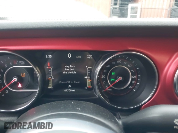 2022 Jeep Wrangler Unlimited Rubicon with VIN 1C4HJXFGXNW127064, listed as a IAAI auction lot 41491203 with 47,700 mi miles and . Bid and sale history available at DreamBid. Image 7.