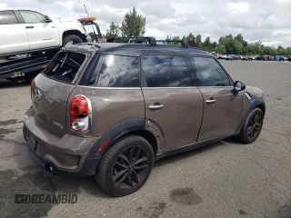 2012 MINI Countryman S with VIN WMWZC3C54CWL86055, listed as a Copart auction lot 61473745 with 117,351 mi miles and Clean title. Bid and sale history available at DreamBid. Image 3.