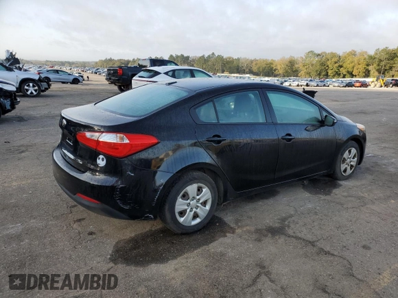 2015 Kia Forte LX with VIN KNAFX4A66F5415574, listed as a Copart auction lot 48356205 with 130,505 mi miles and Salvage Title. Bid and sale history available at carsss.com. Image 3.