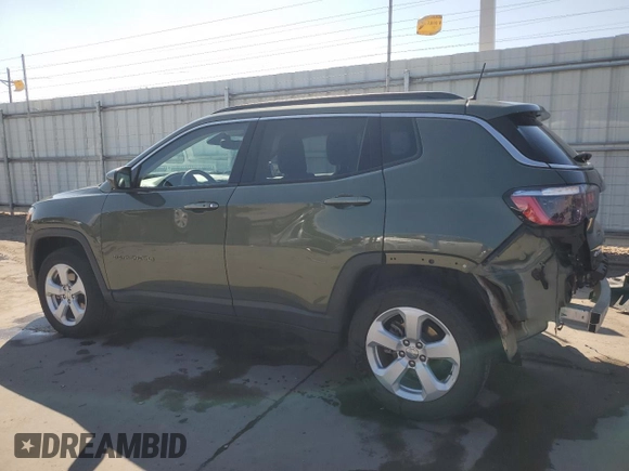 2021 Jeep Compass Altitude with VIN 3C4NJDBBXMT558309, listed as a Copart auction lot 59976145 with 38,736 mi miles and Salvage title. Bid and sale history available at DreamBid. Image 2.