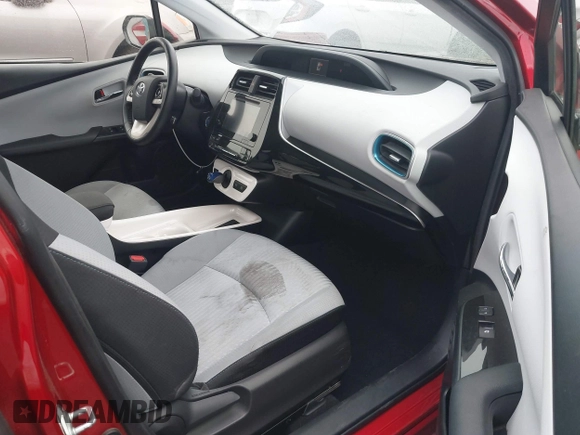 2017 Toyota Prius Two with VIN JTDKARFU3H3539680, listed as a IAAI auction lot 41895755 with 56,961 mi miles. Bid and sale history available at carsss.com. Image 5.