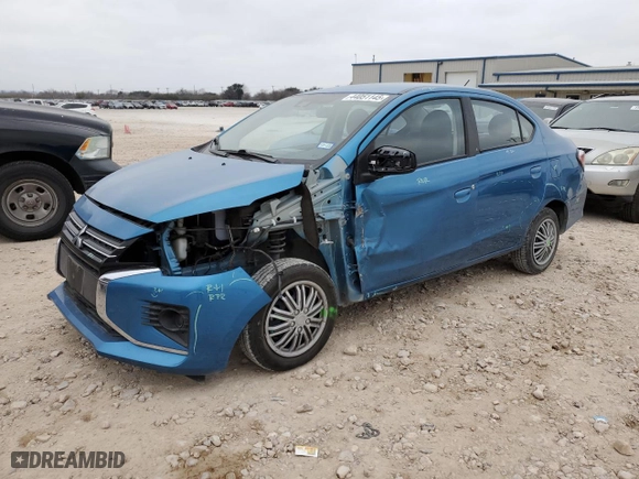 2023 Mitsubishi Mirage G4 ES with VIN ML32FUFJ7PHF00995, listed as a Copart auction lot 44051145 with 33,172 mi miles and Salvage Title. Bid and sale history available at carsss.com. Image 1.