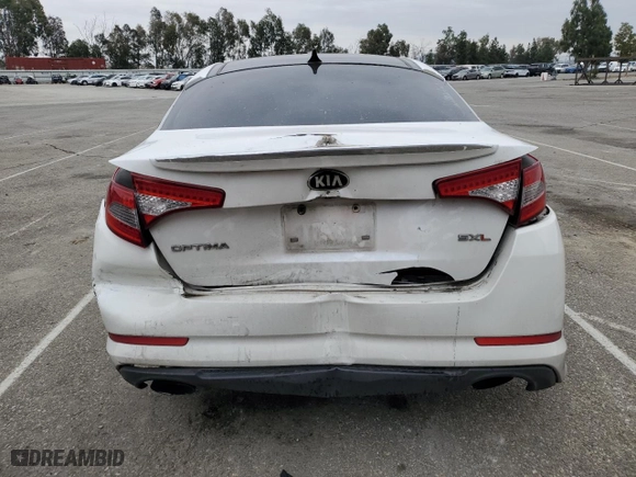 2013 Kia Optima SX w/Limited Pkg with VIN 5XXGR4A67DG089150, listed as a Copart auction lot 52642465 with 215,363 mi miles and Salvage Title. Bid and sale history available at carsss.com. Image 6.