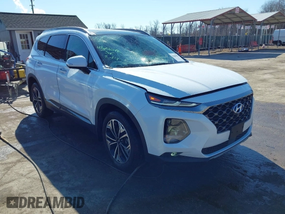 2020 Hyundai Santa Fe Limited with VIN 5NMS5CAA0LH150391, listed as a IAAI auction lot 41651076 with 66,713 mi miles. Bid and sale history available at carsss.com. Image 1.