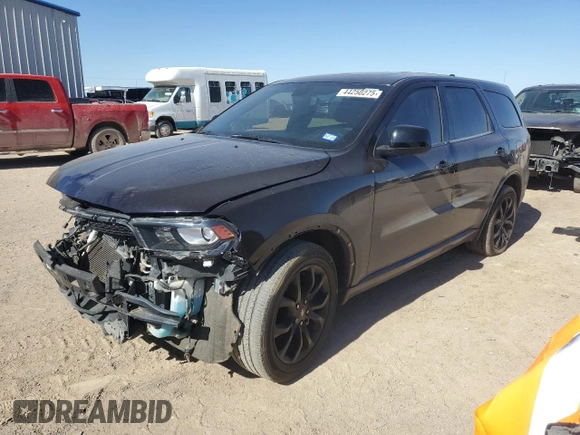 2019 Dodge Durango SXT Plus with VIN 1C4RDHAG4KC584913, listed as a Copart auction lot 44250275 with 118,546 mi miles and Salvage Title. Bid and sale history available at DreamBid. Image 1.
