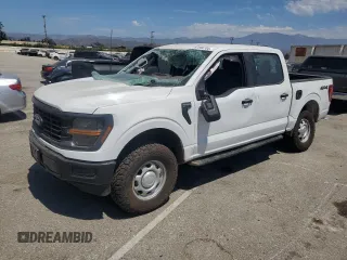 2024 Ford F-150 XL с VIN 1FTFW1L50RKD66323, выставлен на аукционе Copart как лот 62536704 с пробегом 511 миль миль и Списание • Salvage title. История ставок и продаж доступна на DreamBid. Изображение 1.