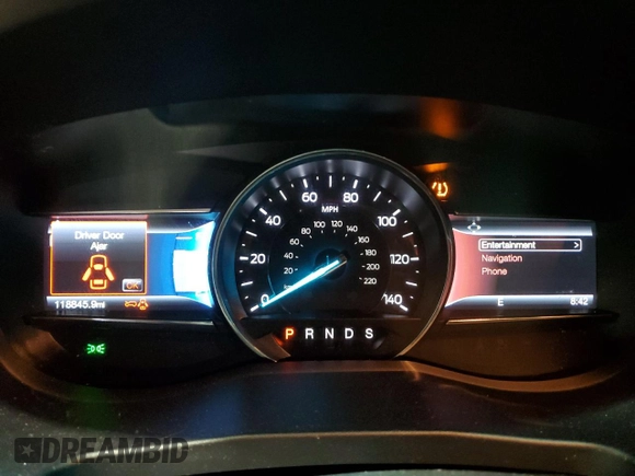 2016 Ford Explorer XLT with VIN 1FM5K8D84GGC29096, listed as a Copart auction lot 55491885 with 118,845 mi miles and Salvage Title. Bid and sale history available at DreamBid. Image 9.