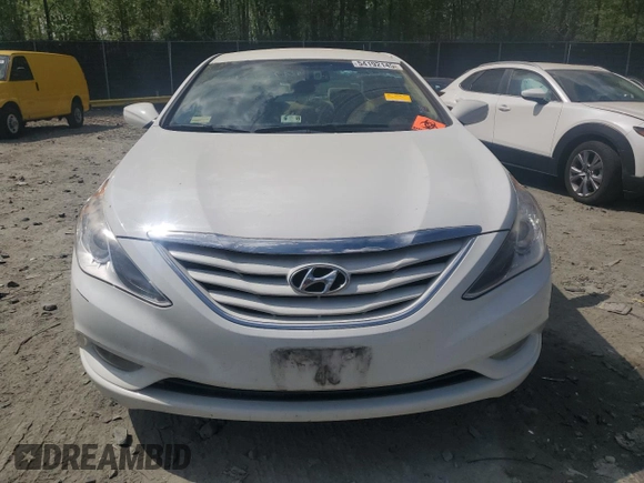 2013 Hyundai Sonata GLS with VIN 5NPEB4AC1DH803019, listed as a Copart auction lot 54192145 with 166,456 mi miles and Salvage Title. Bid and sale history available at carsss.com. Image 5.