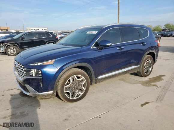 2021 Hyundai Santa Fe Limited with VIN 5NMS44AL8MH312599, listed as a Copart auction lot 50538215 with 66,483 mi miles and Salvage Title. Bid and sale history available at carsss.com. Image 1.