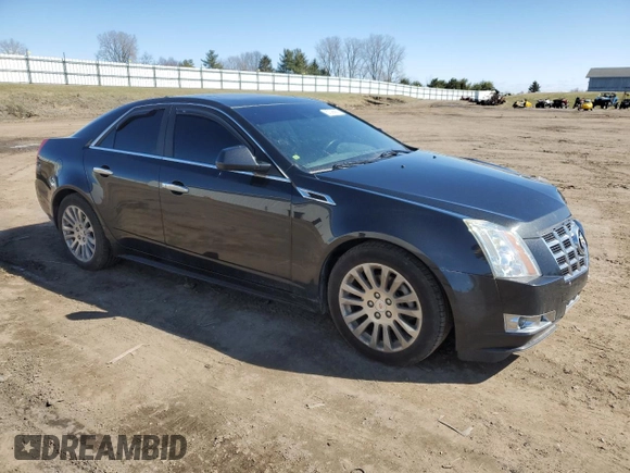 2013 Cadillac CTS with VIN 1G6DM5E35D0146196, listed as a Copart auction lot 50296865 with 143,524 mi miles and Salvage Title. Bid and sale history available at DreamBid. Image 4.
