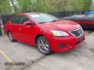 2015 Nissan Sentra S with VIN 3N1AB7AP4FY303948, listed as a IAAI auction lot 42080654 with 162,644 mi miles. Bid and sale history available at carsss.com. Image 1.