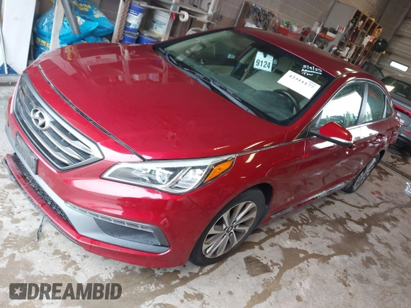 2015 Hyundai Sonata Sport with VIN 5NPE34AFXFH226615, listed as a IAAI auction lot 42311177 with 141,616 mi miles and . Bid and sale history available at DreamBid. Image 19.