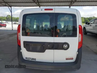 2017 Ram ProMaster City Cargo Tradesman with VIN ZFBERFAB5H6G61892, listed as a Copart auction lot 56341835 with 201,231 mi miles and Salvage title. Bid and sale history available at DreamBid. Image 6.